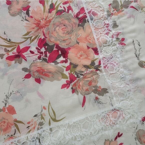 Grace & Lace Women's Savanah Floral Shawl Scarf - Picture 10 of 15